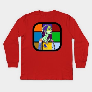 Artistic Rey alt 2 Kids Long Sleeve T-Shirt